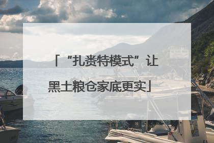 “扎赉特模式”让黑土粮仓家底更实